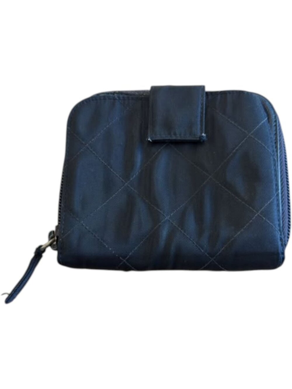 738146CR C1 Prada Wallet Black Canvas